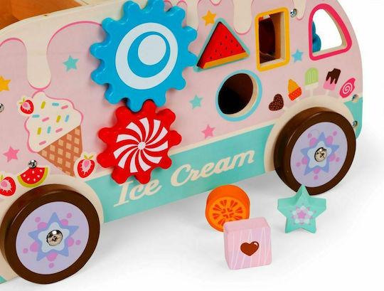 Ecotoys Eiscreme-Verkauf aus Holz Für 3+ Jahre 12Stück
