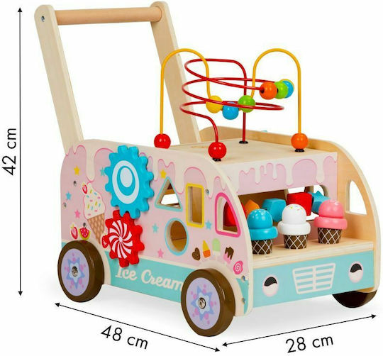 Ecotoys Eiscreme-Verkauf aus Holz Für 3+ Jahre 12Stück