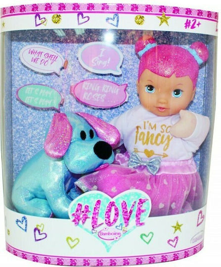 Just Toys Bambolina Baby Doll Set Amore with Accessories for 3+ Years 33 cm