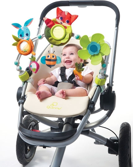Tiny Love Bar Light Toy for Crib and Stroller with Teether and Mirror Sunny Take Along Arch for 0++ Months