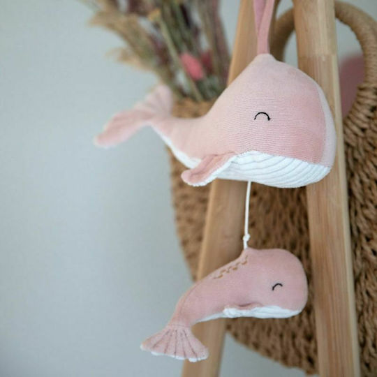 Little Dutch Pendant Toy for Car with Music Whale Ocean Pink for 0++ Months LD4800