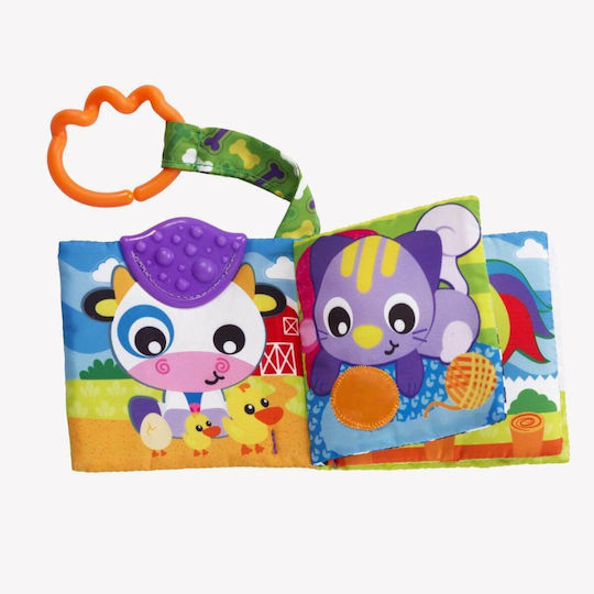 Playgro Κρεμαστό Παιχνίδι Κούνιας και Καροτσιού με Μασητικό A Day at The Farm Teether Book