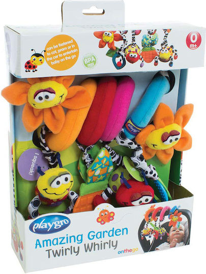 Playgro Spirală Jucărie pentru Leagăn și Cărucior cu Teether Twirly Whirly Bugs