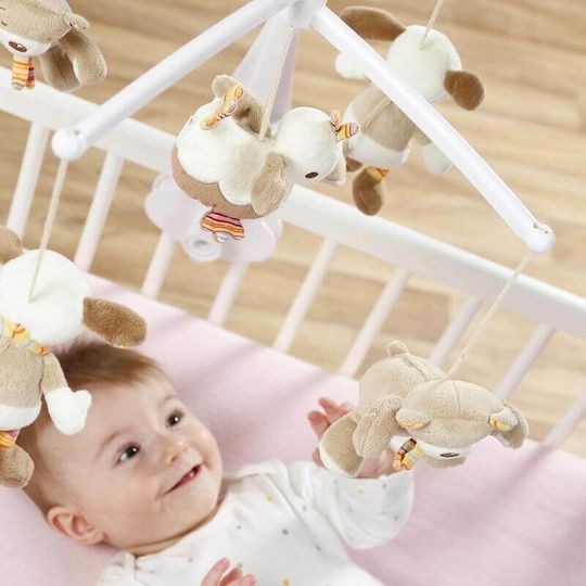 Fehn Mobile for Cot with Music Dog, Duck, Teddy