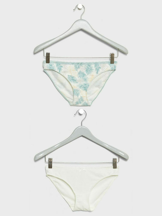 Dorina Damen Slip 2Pack White/Green