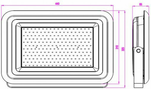 Universe Στεγανός Προβολέας LED 200W Ψυχρό Λευκό 5000K IP65