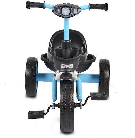 Byox Hawk Kids Tricycle with Storage Basket for 3-6 Years Blue