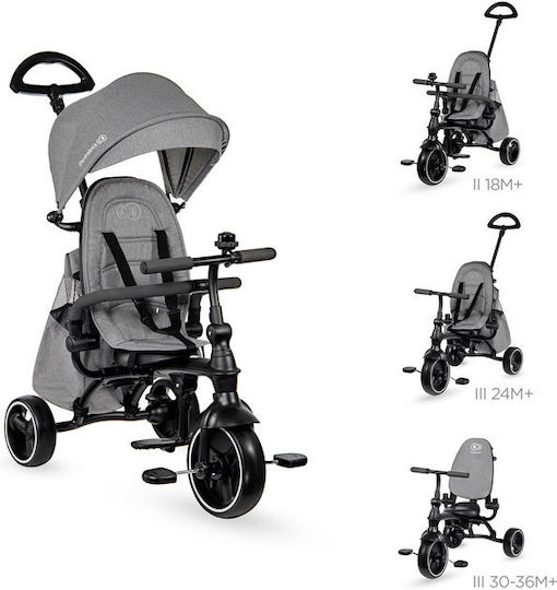 Kinderkraft Jazz Klappbares & Wandelbares 4 in 1 für 9 Monate Grau