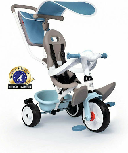 Smoby Baby Balade Plus Convertible with Parental Handle 3 in 1 for 10 Months Blue