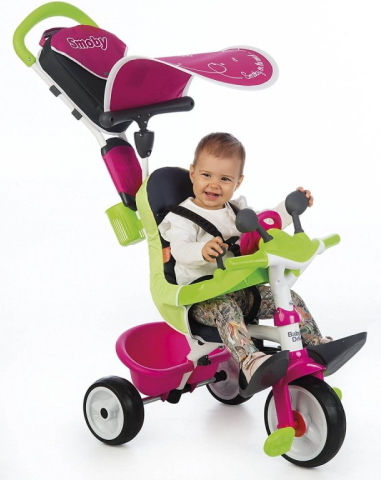 Smoby Baby Driver Comfort Μετατρεπόμενο με Χειρολαβή Γονέα για 10 Μηνών Φούξια