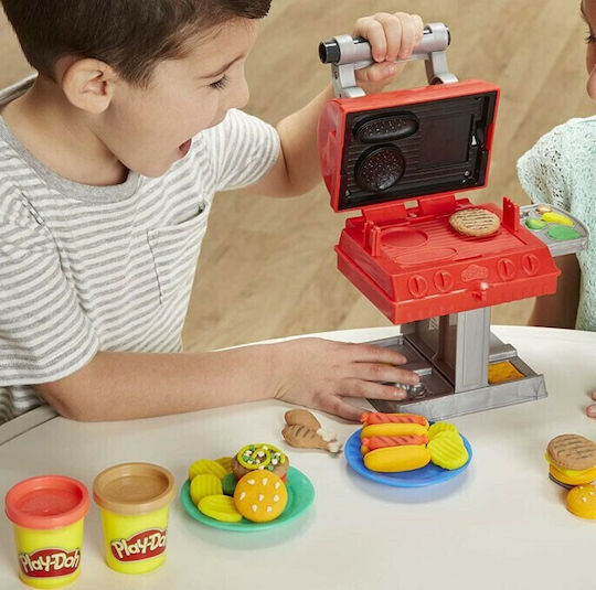 Hasbro Play-Doh Knete - Grill n' Stamp Spiel-Set für 3+ Alter, 6 Stück