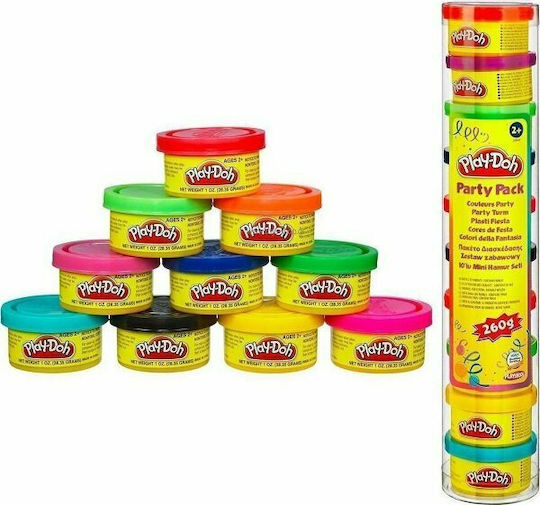 Hasbro Play-Doh 10 Теста За Моделиране Пластелини Play-Doh За 2+ Години Многоцветни E24