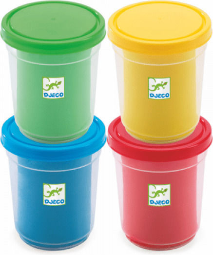 Djeco 4 Aluaturi de Modelare din Plasticină pentru 2+ Ani