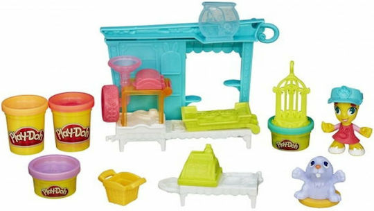 Hasbro Play-Doh Spielset Modellierknete Stadt Tierladen mit 4 Farben für 3+ Jahre