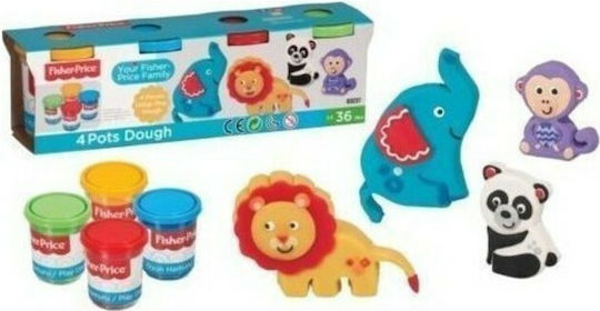Fisher Price Knete Spiel-Set Animals Für 3+ Alter, 4 Stück