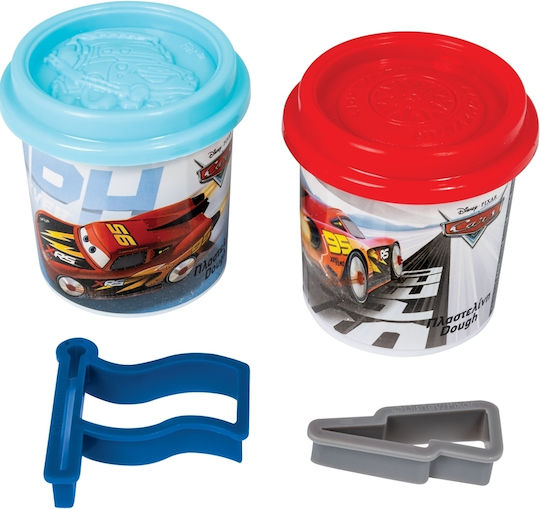 AS 2 Modellierknete für 3+ Jahre Cars mit 2 Formen (Verschiedene Farben)