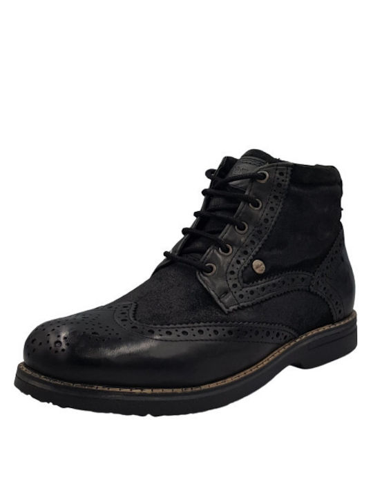 S.Oliver Men's Leather Boots Black