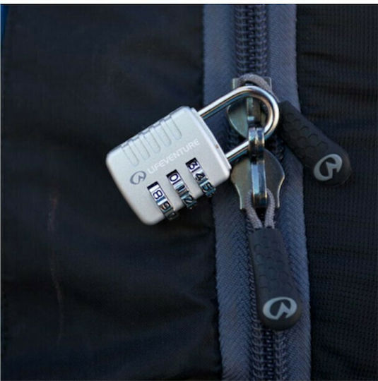 Lifeventure Lifeventure Ατσάλινο Λουκέτο Πέταλο Συνδυασμού με Πιστοποίηση TSA 30mm Ασημί