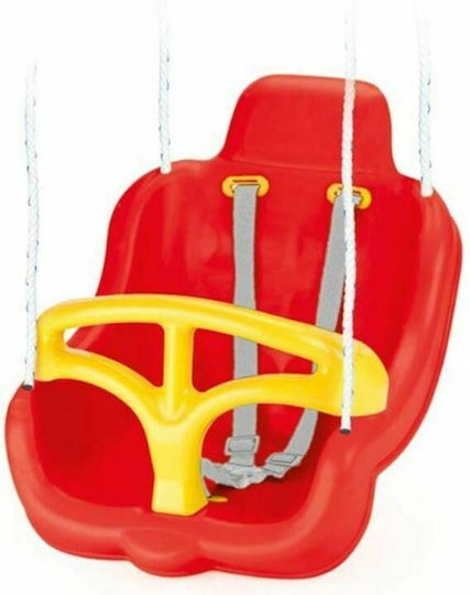 Zita Toys Plastic with Protector and Seatbelt Swing Smart 41x41cm for 1+ years Red