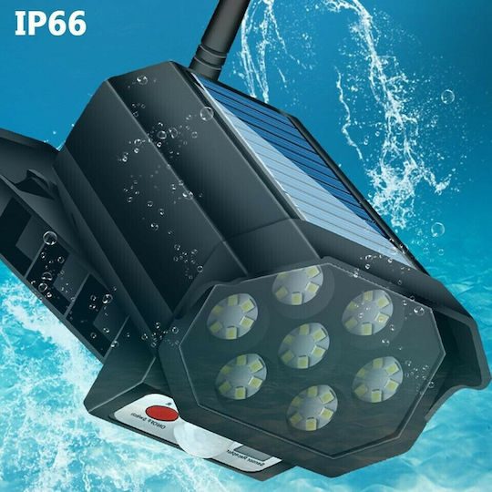 HS-V79 Solar Dummy Surveillance Bullet Camera with LED Lighting Black