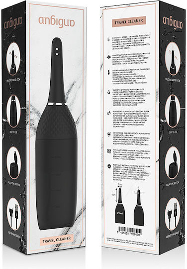Dream Love Anbiguo Travel Cleaner Πρωκτικό Ντους Μαύρο 25.4cm