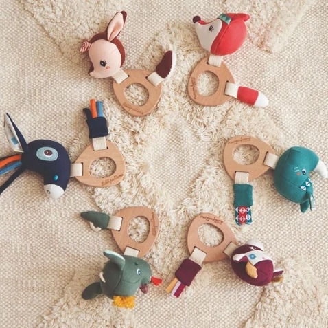 Lilliputiens Wooden Rattle Eco Stella