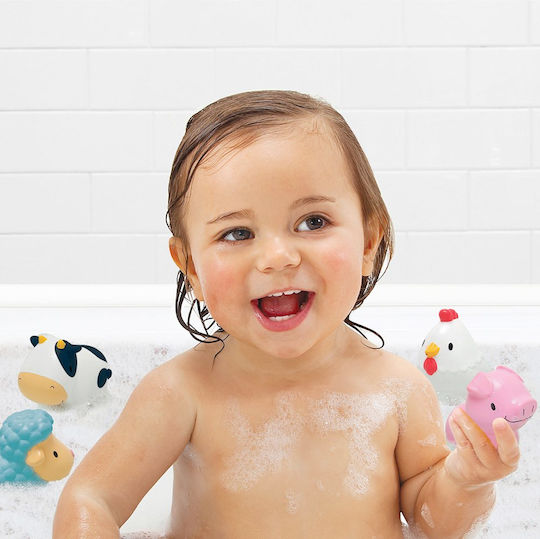Munchkin Squirtin' Barnyard Friends Water Faces for 9++ Months 4pcs