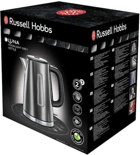 Russell Hobbs Luna Βραστήρας 1.7lt 2400W Γκρι
