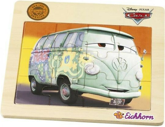 Дървено Детски Пъзел Cars за Над 2 години+ Години 12бр Eichhorn
