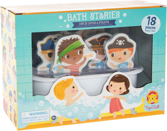 Tiger Tribe Bath Stories Once Upon a Pirate Bath Toy for 36++ Months