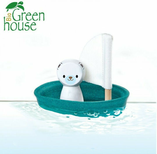 Plan Toys Sailboat with Polar Bear Bath Boat for 12++ Months