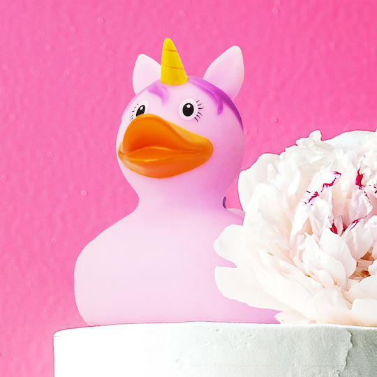Lilalu Ροζ Μονόκερος Rubber Duck 8.5εκ.