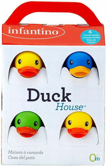 Infantino Duck House Bath Ducks for 0++ Months 4pcs