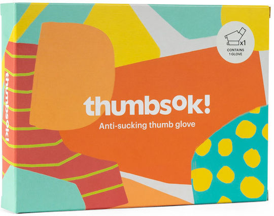 Thumbsok Διακοπής Πιπιλίσματος Μασητικό Γάντι Οδοντοφυΐας από Καουτσούκ για 18 m+