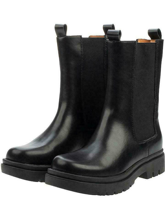 Alta Moda Leather Women's Chelsea Boots Black