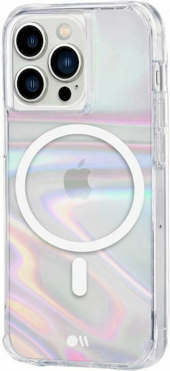 Case-Mate Soap Bubble Umschlag Rückseite Silikon Iridescent (iPhone 13 Pro)