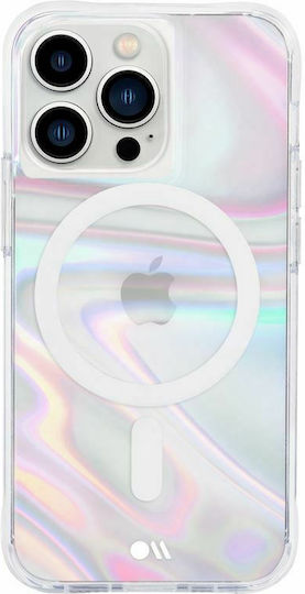 Case-Mate Soap Bubble Umschlag Rückseite Silikon Iridescent (iPhone 13 Pro)
