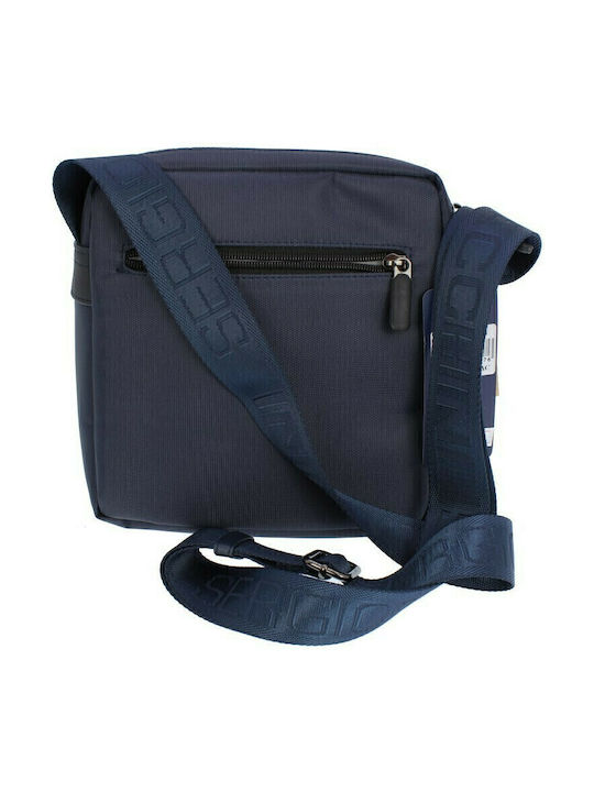 Herrentasche Schulter / Crossbody Blau