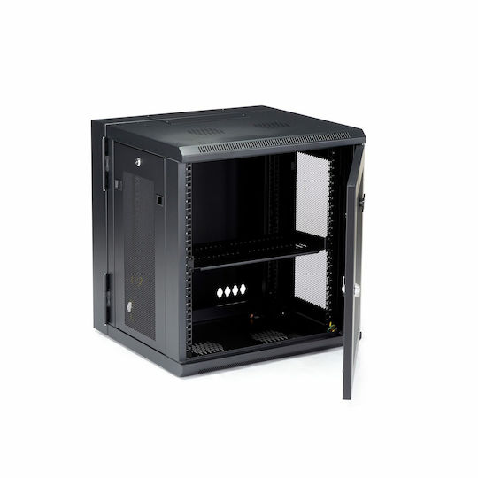 StarTech Επιτοίχια Καμπίνα Rack 12U Μαύρο RK12WALHM