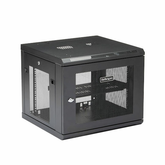 StarTech Επιτοίχια Καμπίνα Rack 9U 55.1x60.2x50.2cm Μαύρο RK920WALM