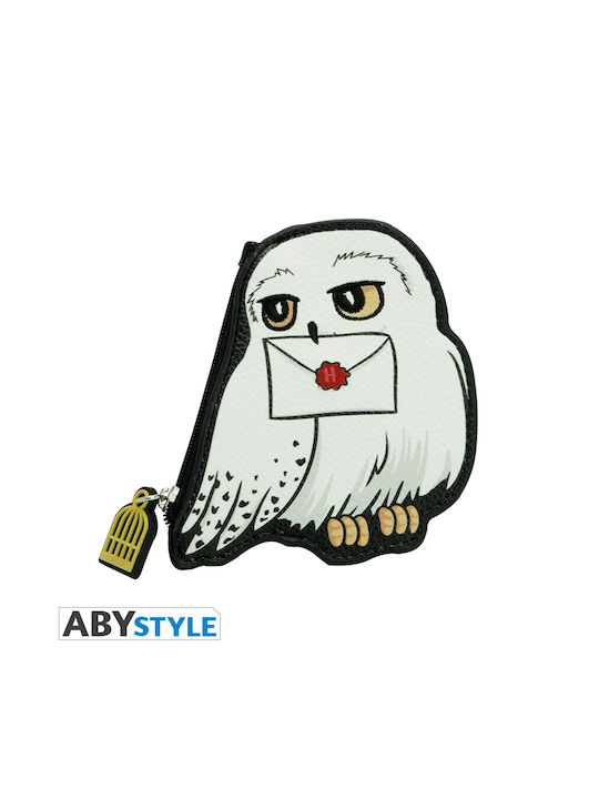Abysse Harry Potter Hedwig Kids Wallet with Coins with Zipper White