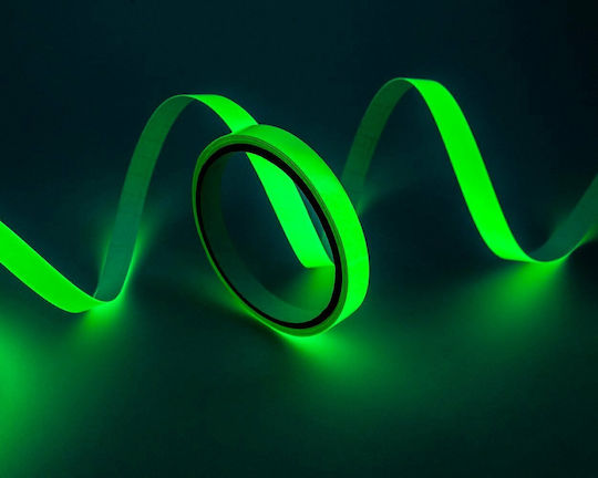 Adhesive Reflective Tape Made of Plastic in Green Colour 3m x 1.3cm