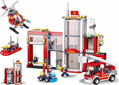 Sluban Building Block Fire Station for 6+ years 612pcs