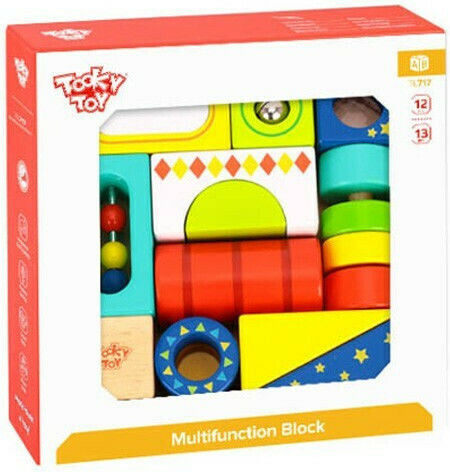 Tooky Toys Τουβλάκια Δραστηριοτήτων για 1+ Έτους 13τμχ