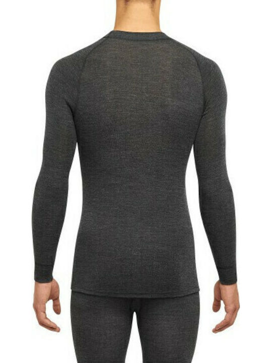 Thermowave Merino Ανδρική Ισοθερμική Μακρυμάνικη Μπλούζα Γκρι