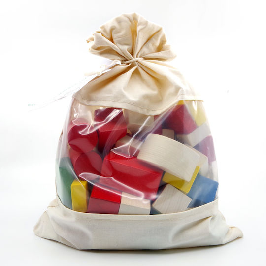 Ebert Τουβλάκια Colourful Wooden Blocks για 1+ Έτους 50τμχ