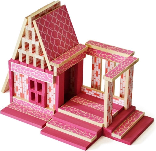 Alex Toys Wooden Building Blocks Doll House for 3+ Years 110 Pieces