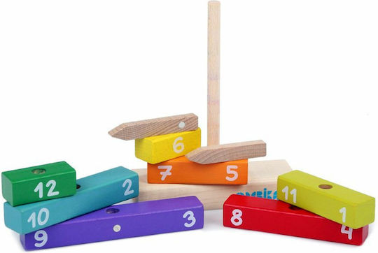 Cubika Блокчета Часовник Дървени за 3-6 години години 10бр