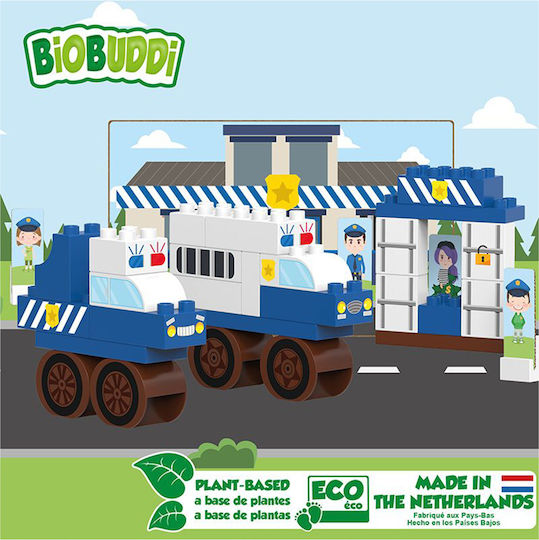 Biobuddi Blocks Police Station & Patrol Car for 1.5-6 years Years 41pcs