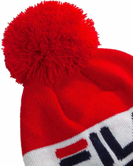Kato Knitted Beanie Cap Red True